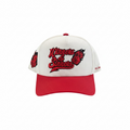 winners and sinners white red twill trucker