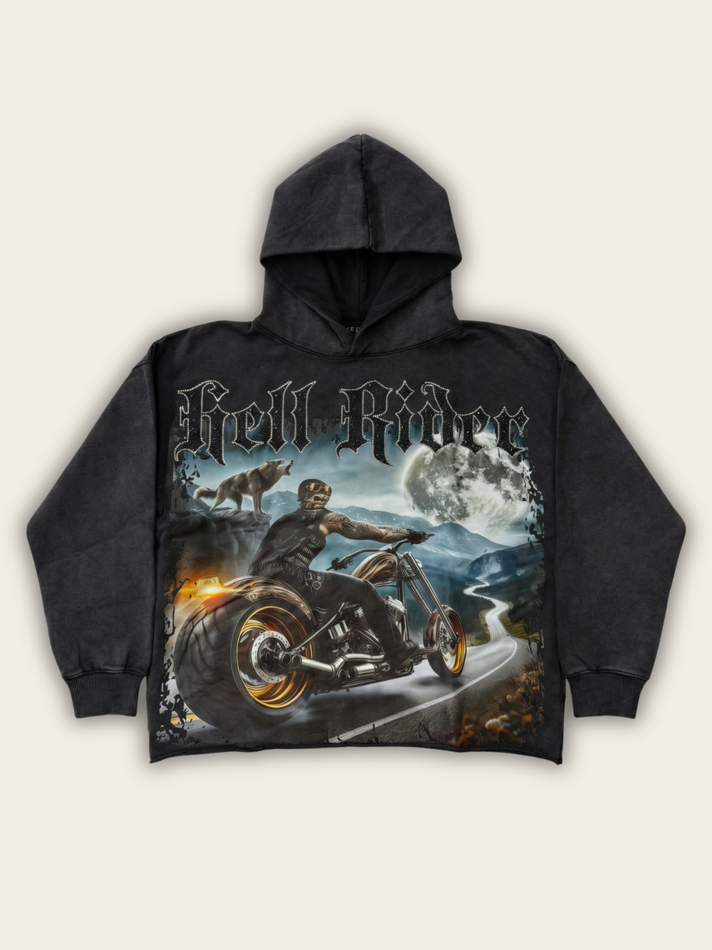 Focus 'Hell Rider' Cropped Hoodie