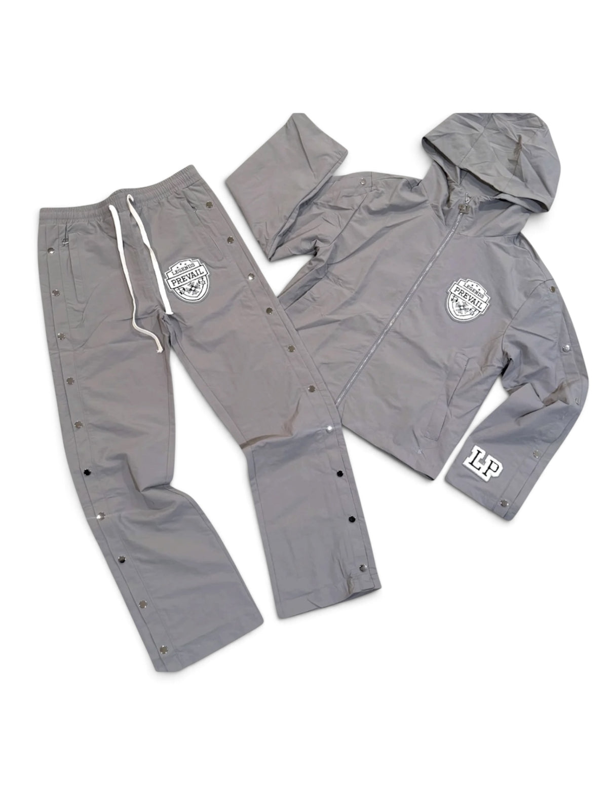 PREVAIL - CLASSIC PATCH WINDBREAKER SET-GREY