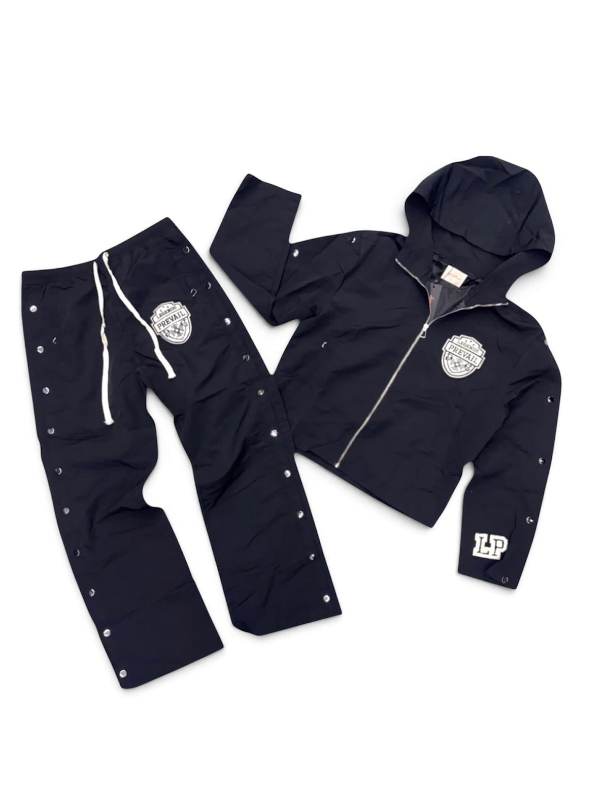 PREVAIL - CLASSIC PATCH WINDBREAKER SET-BLACK