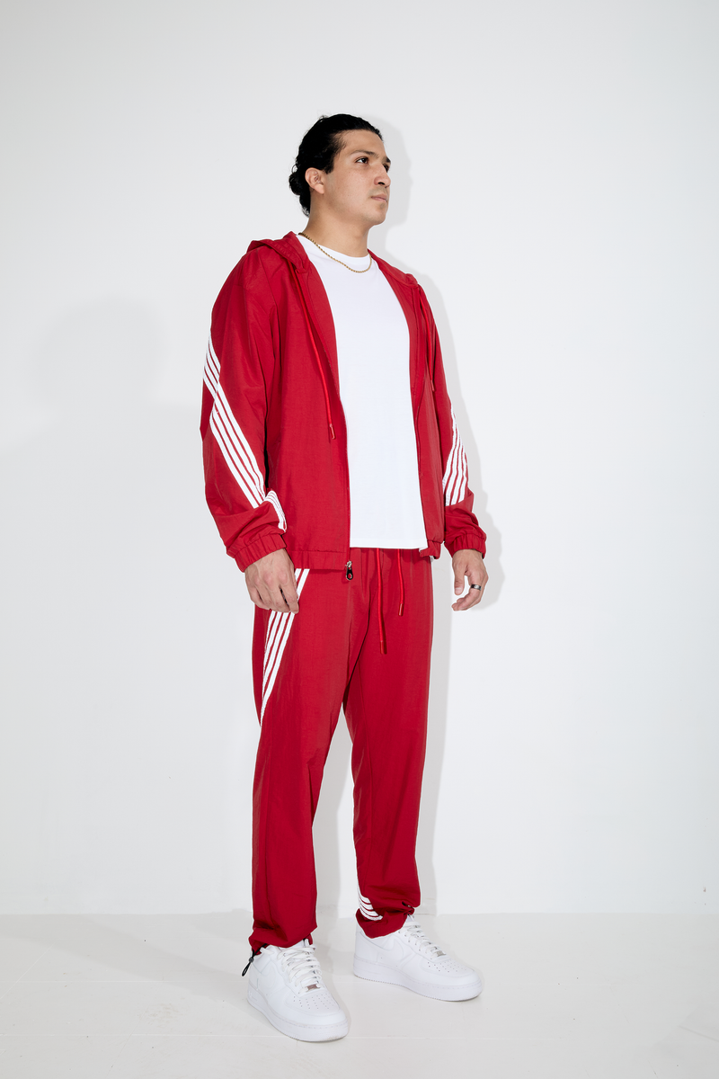 M.SOCIETY OUTDOOR NYLON SET-RED