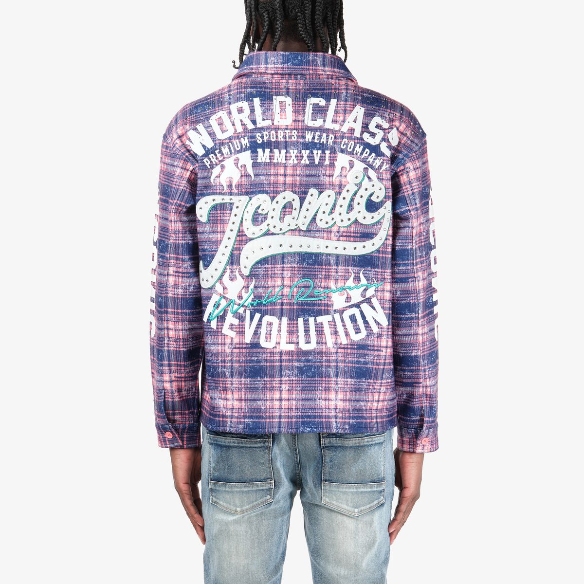 Copper Rivet Iconic Plaid Shirt Flannel Shirt-Pink