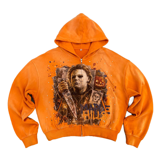 SPACE APE-SERIAL KILLER KNIFE ZIP-UP HOODIE