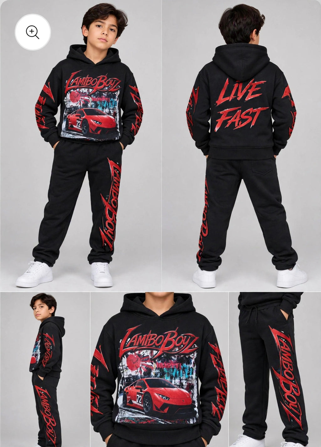 EVOLUTION-LAMBO BOYZ SET -black/red