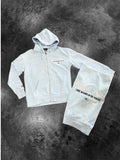 BLACK LABEL-ZIP-UP HOODIE -LIGHT BLUE