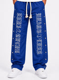 FOCUS HEARTLESS NYLON PANTS-Blue