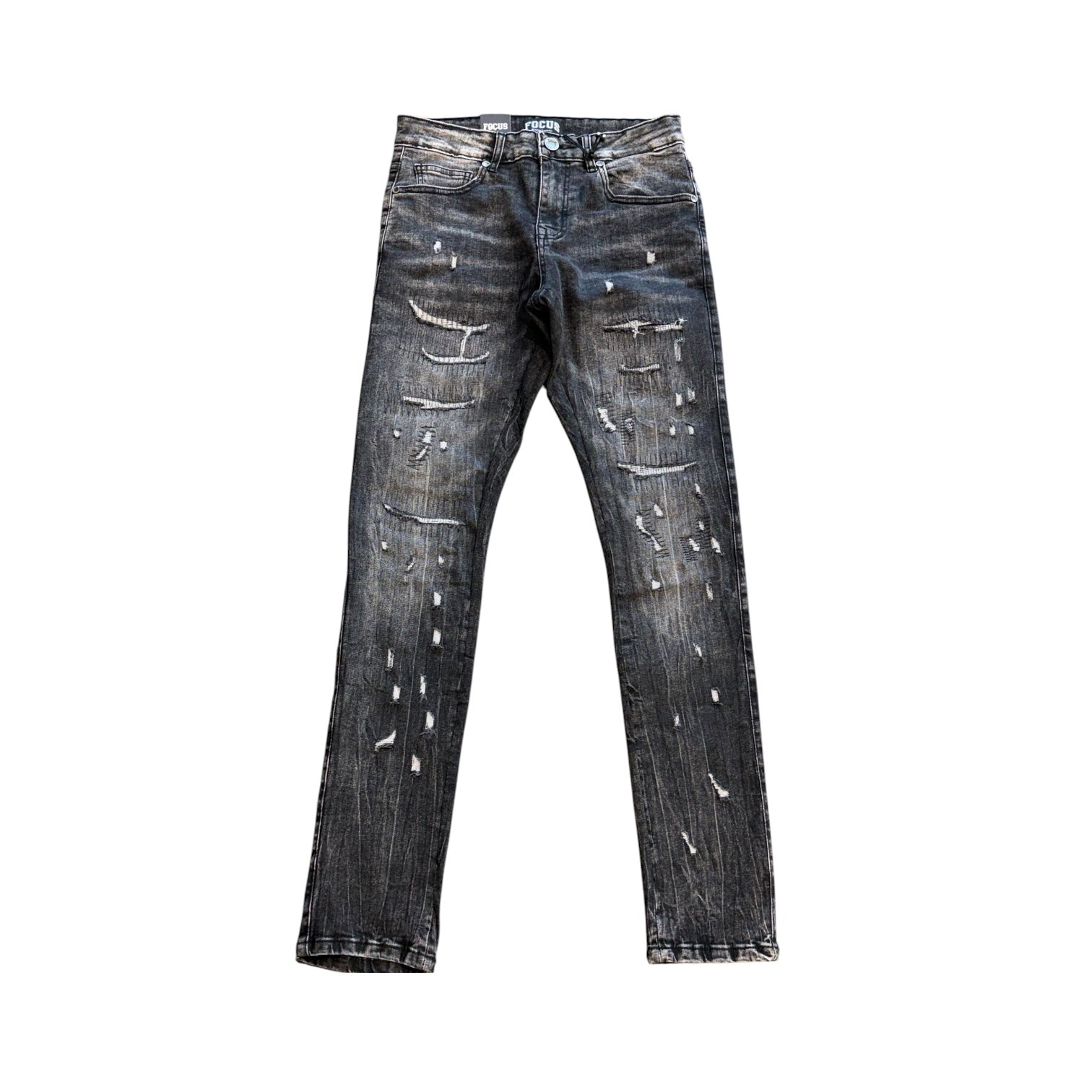 Focus jeans-washed black