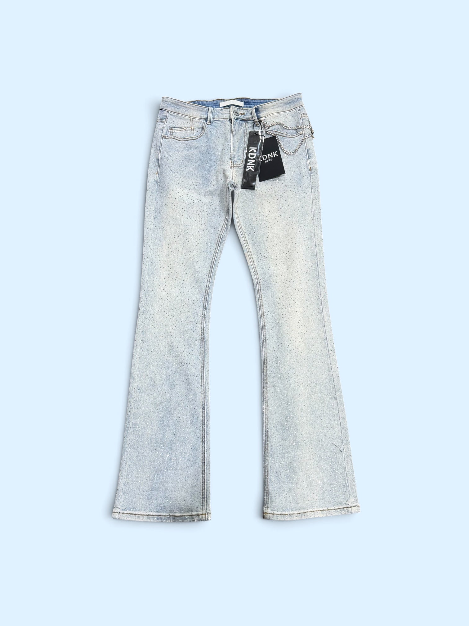 KDNK JEANS STACKED- LT.BLUE