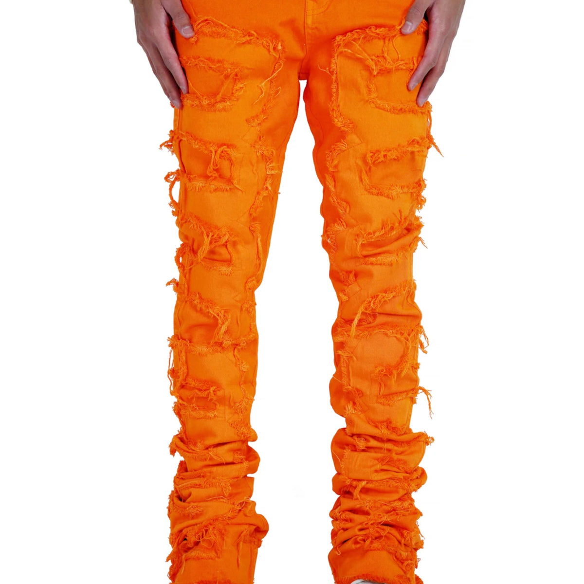 FOCUS-SALAMANDER" Super Stacked Denim