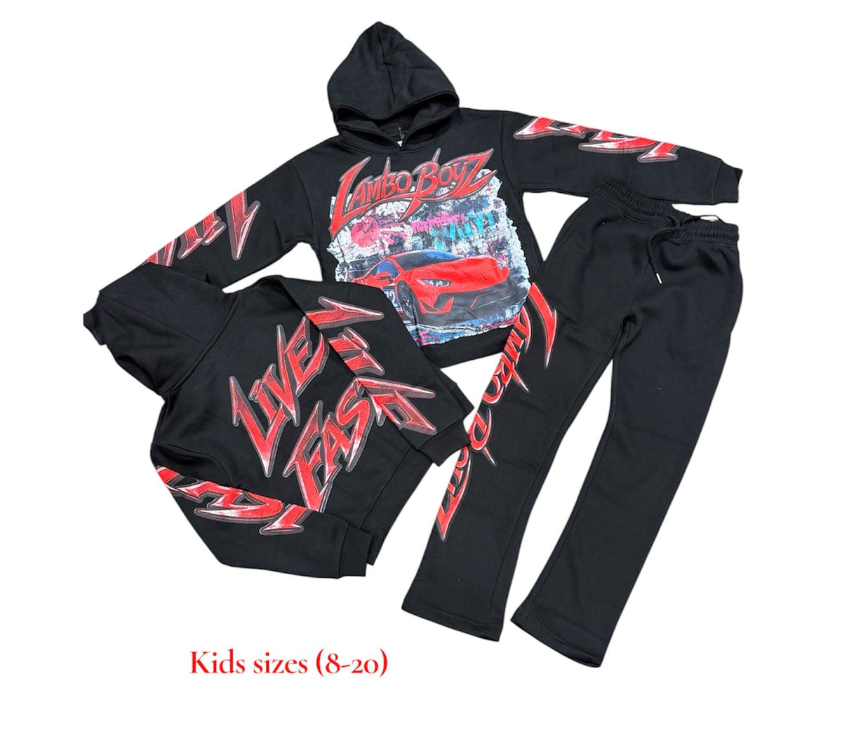 EVOLUTION-LAMBO BOYZ SET -black/red