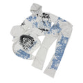 REDFOX-WOMENS STACKED SWEATSUIT-CLOUD