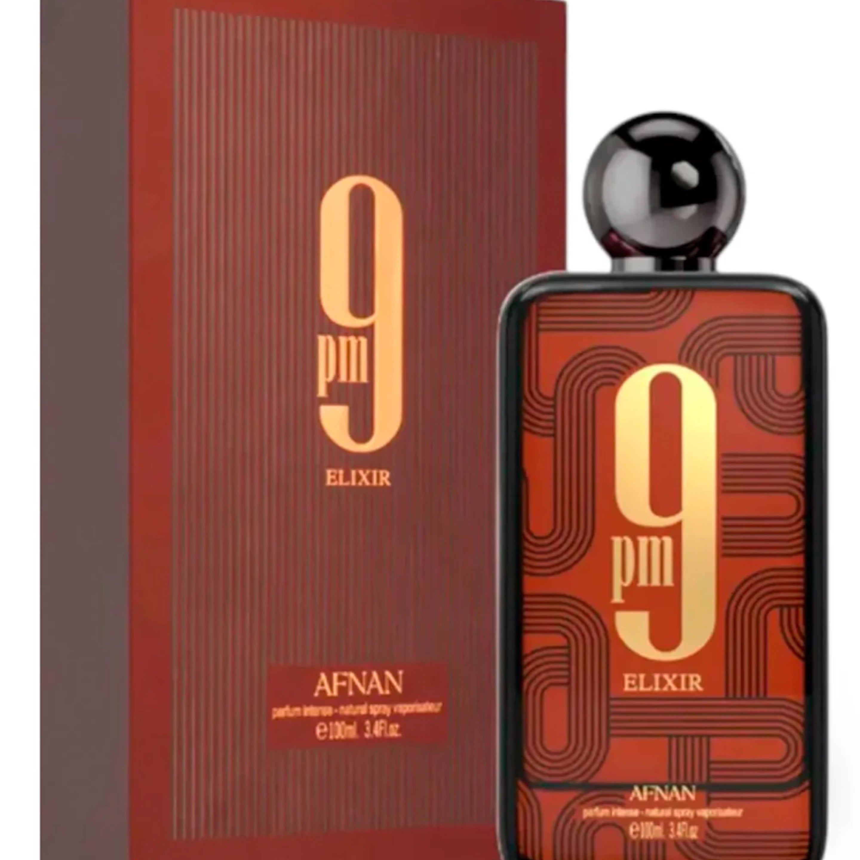 Afnan 9pm Elixir Intense Cologne 100 ml Parfum Intense Spray (Unisex) for Men