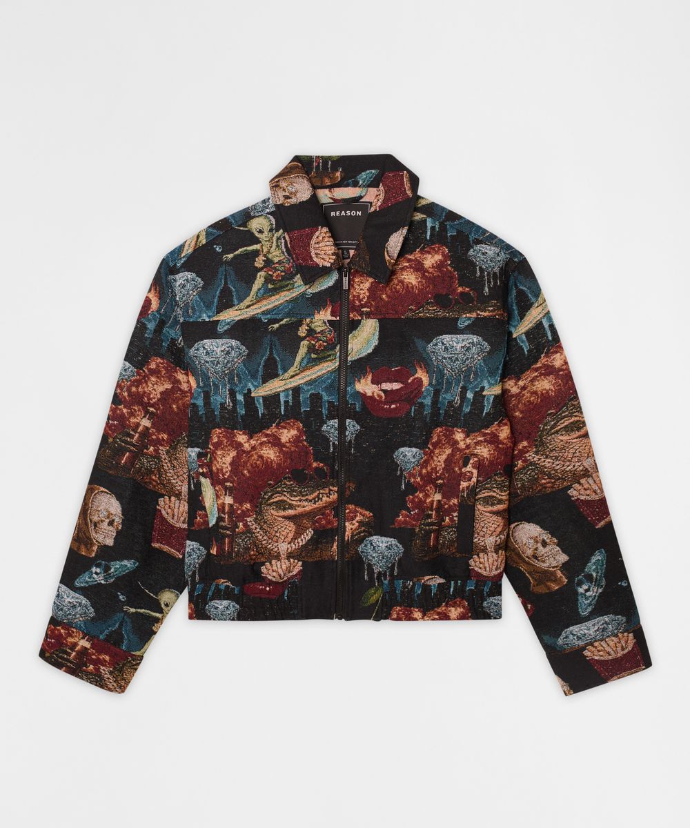 Surreal Dream Tapestry Varsity Jacket