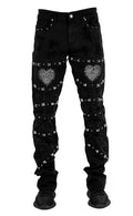 Focus 'Heart Breaker' Distressed Stacked
