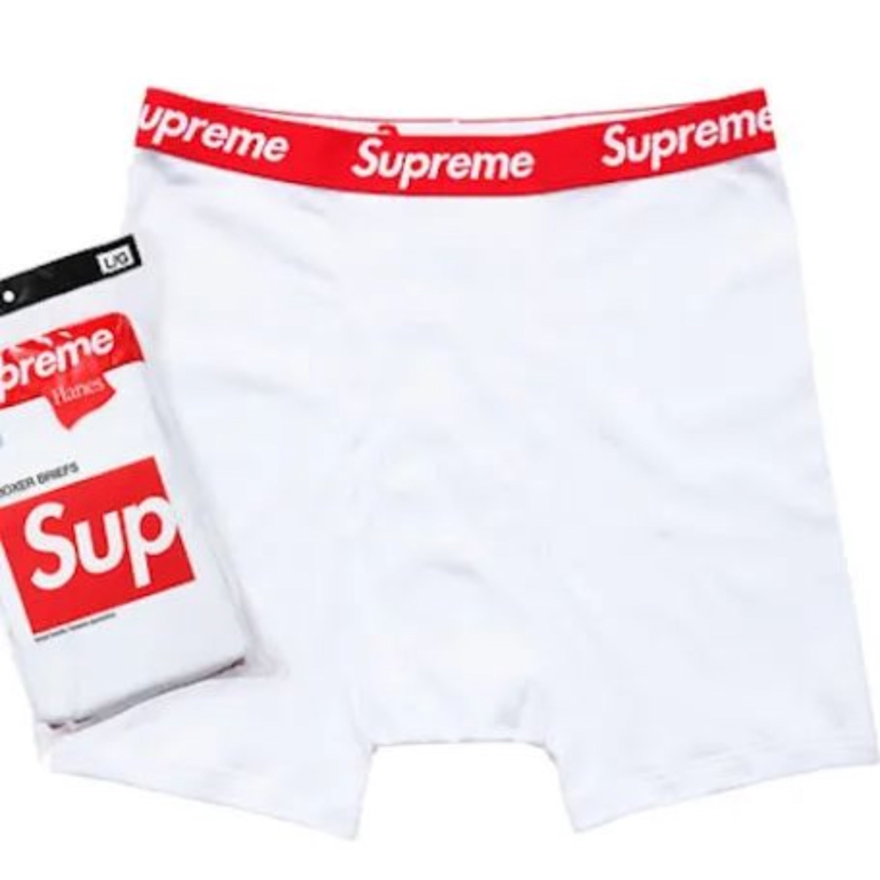 SUPREME BOXERS WHITE
