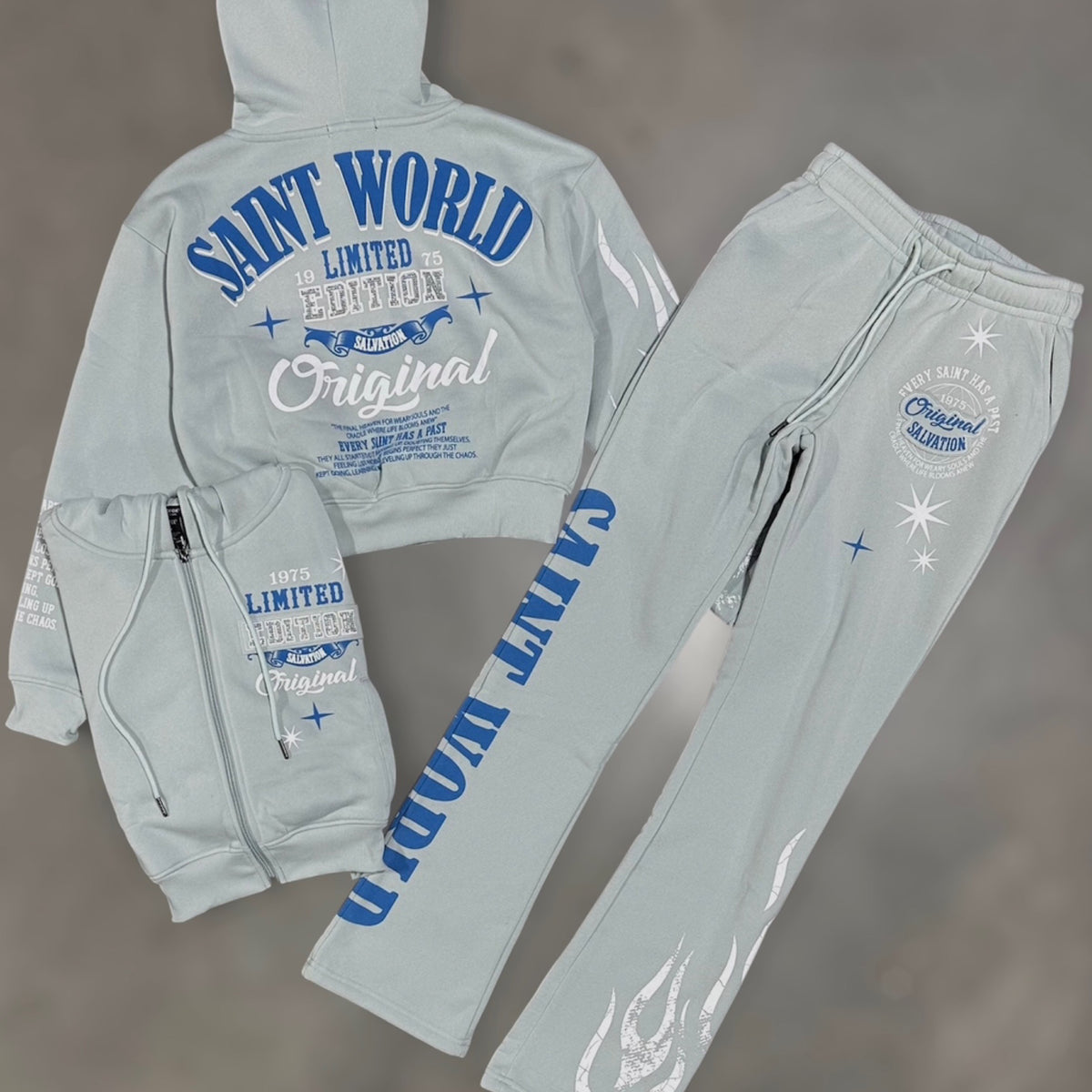 REDFOX-WOMENS STACKED SWEATSUIT-MISTY