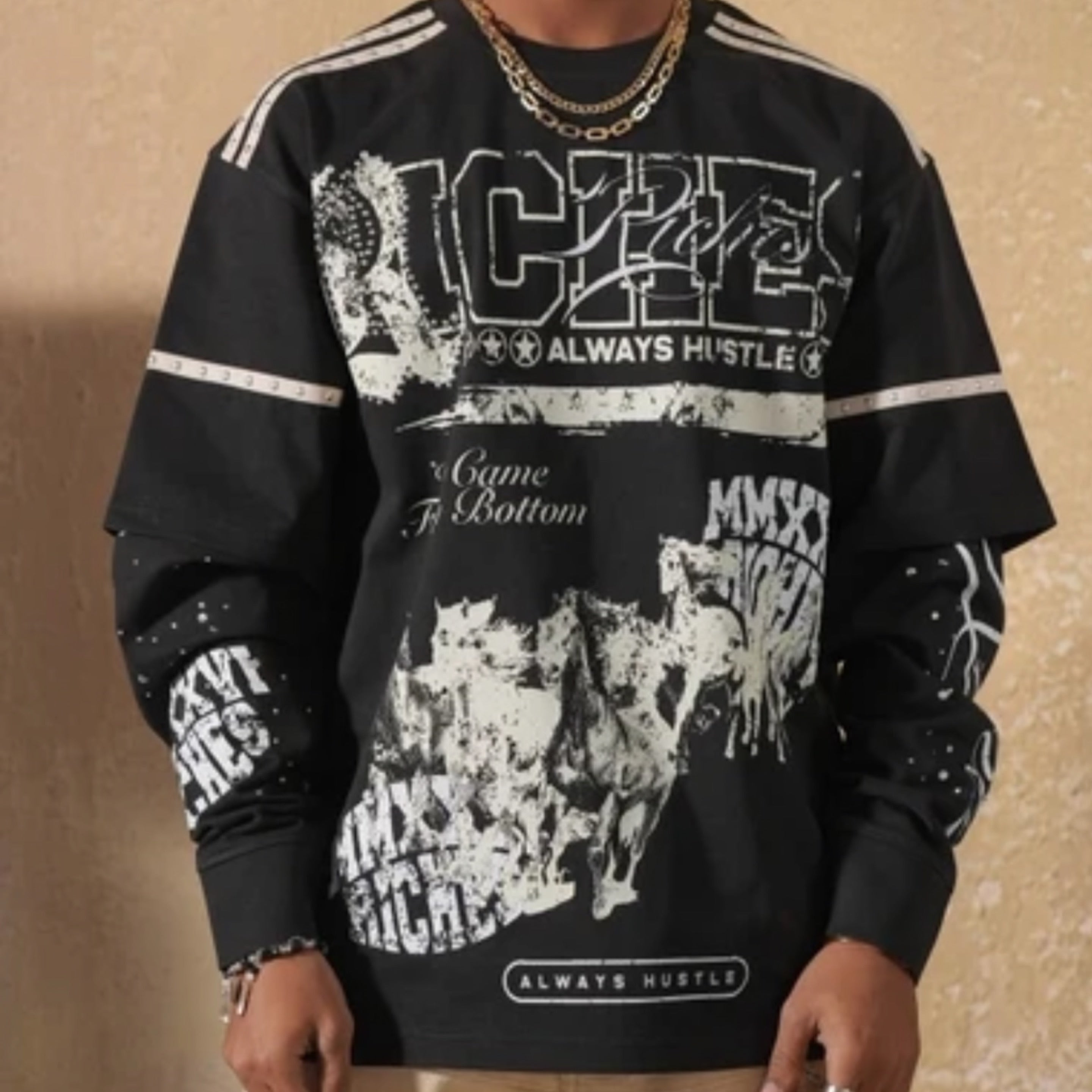 RICHES EMBELLISHED THERMAL MENS