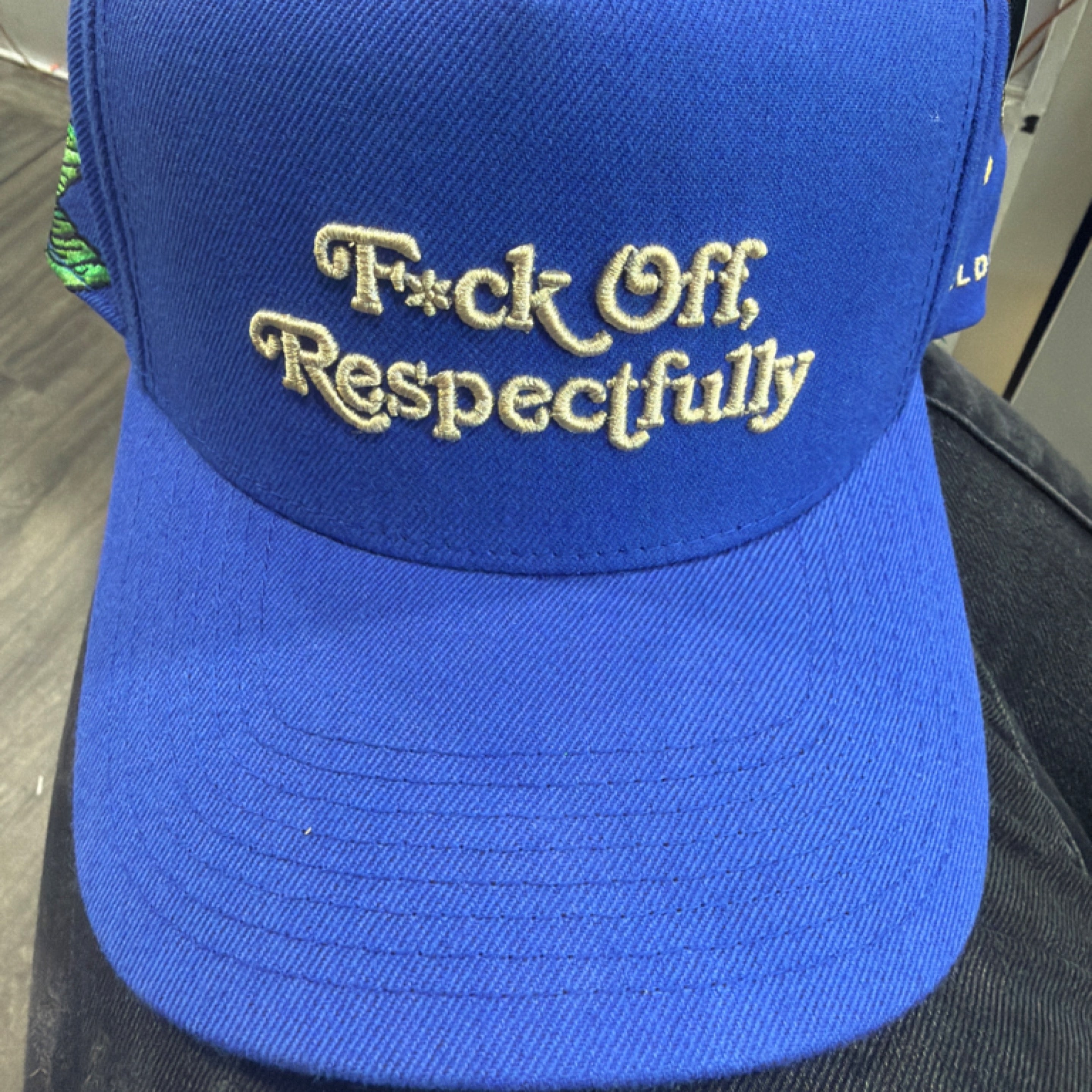 Respectfully Sailor Game Royal Wool Trucker