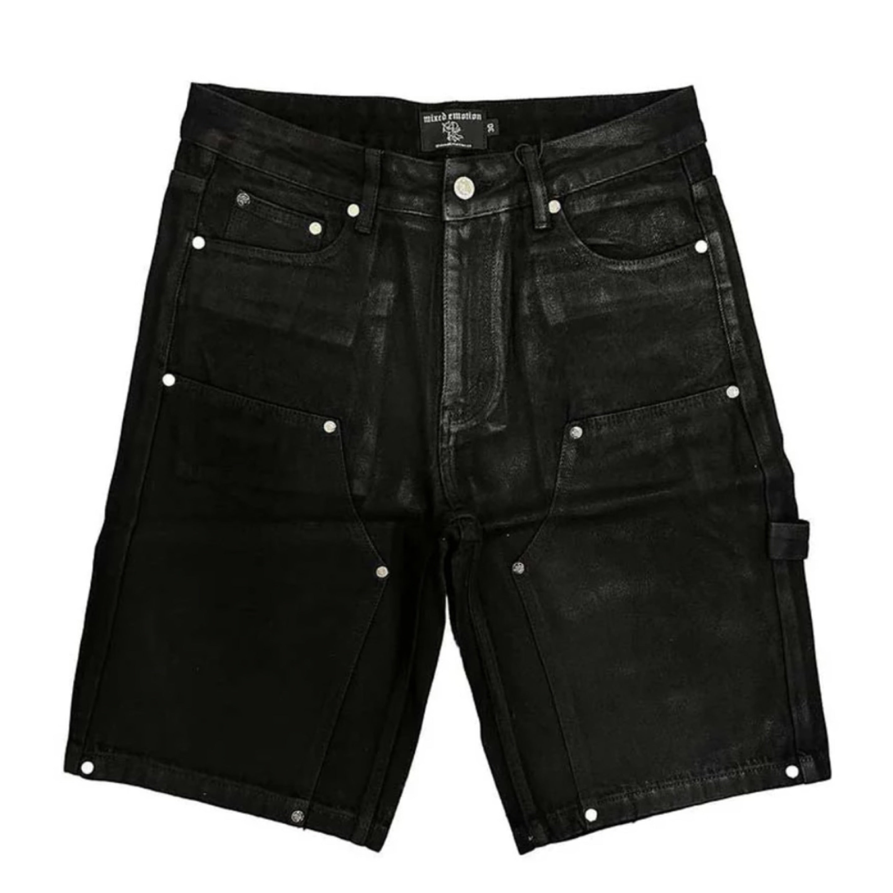 Mixed Emotions Worker Wax Shorts Black