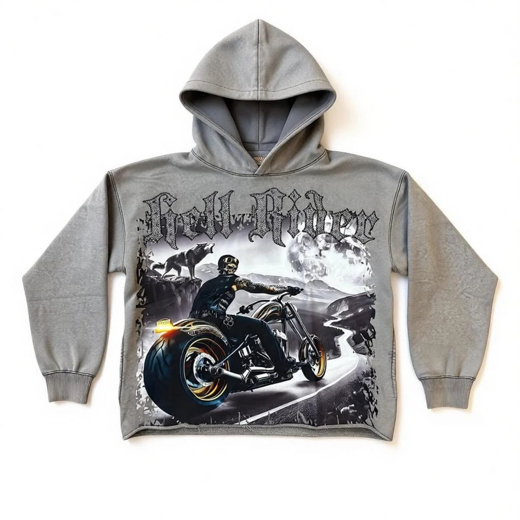 Focus 'Hell Rider' Cropped Hoodie