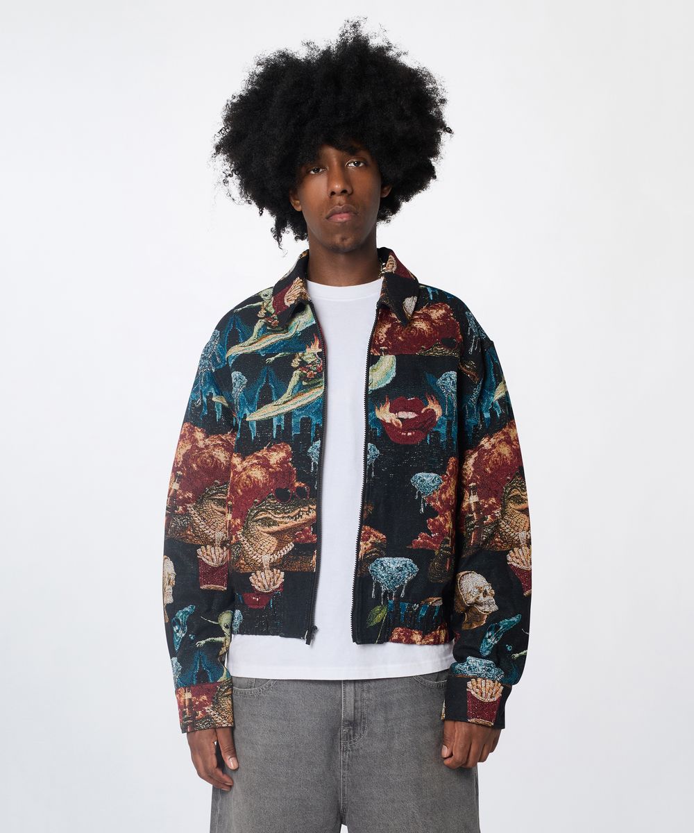 Surreal Dream Tapestry Varsity Jacket