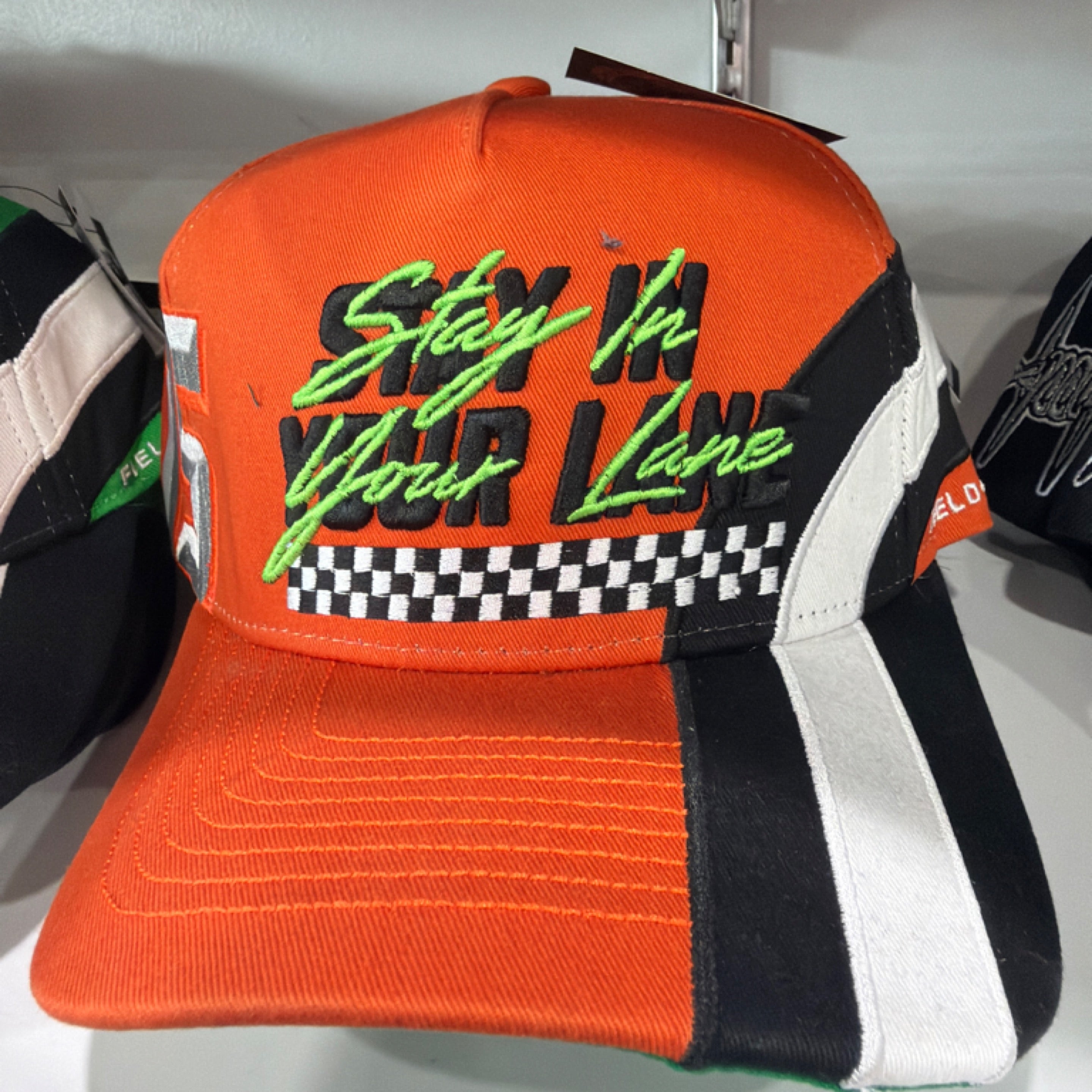 Dark Orange Twill Trucker - Stay in Your Lane by Field Grade