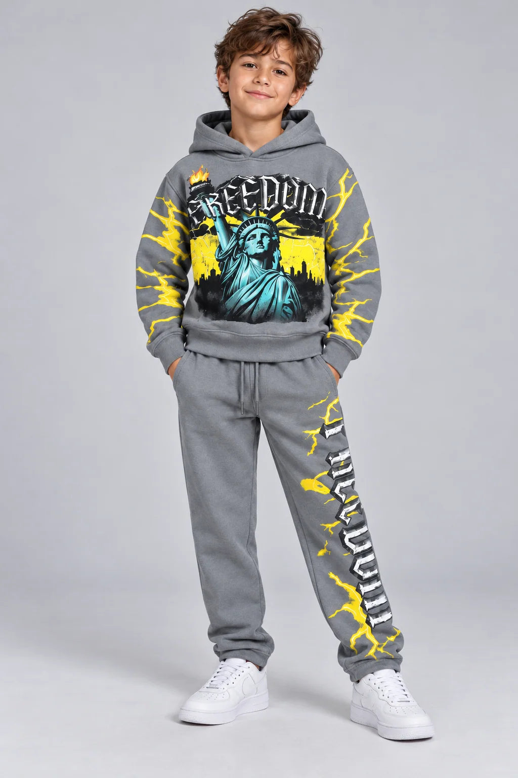 EVOLUTION-KIDS STATUE FREEDOM SETS-GREY