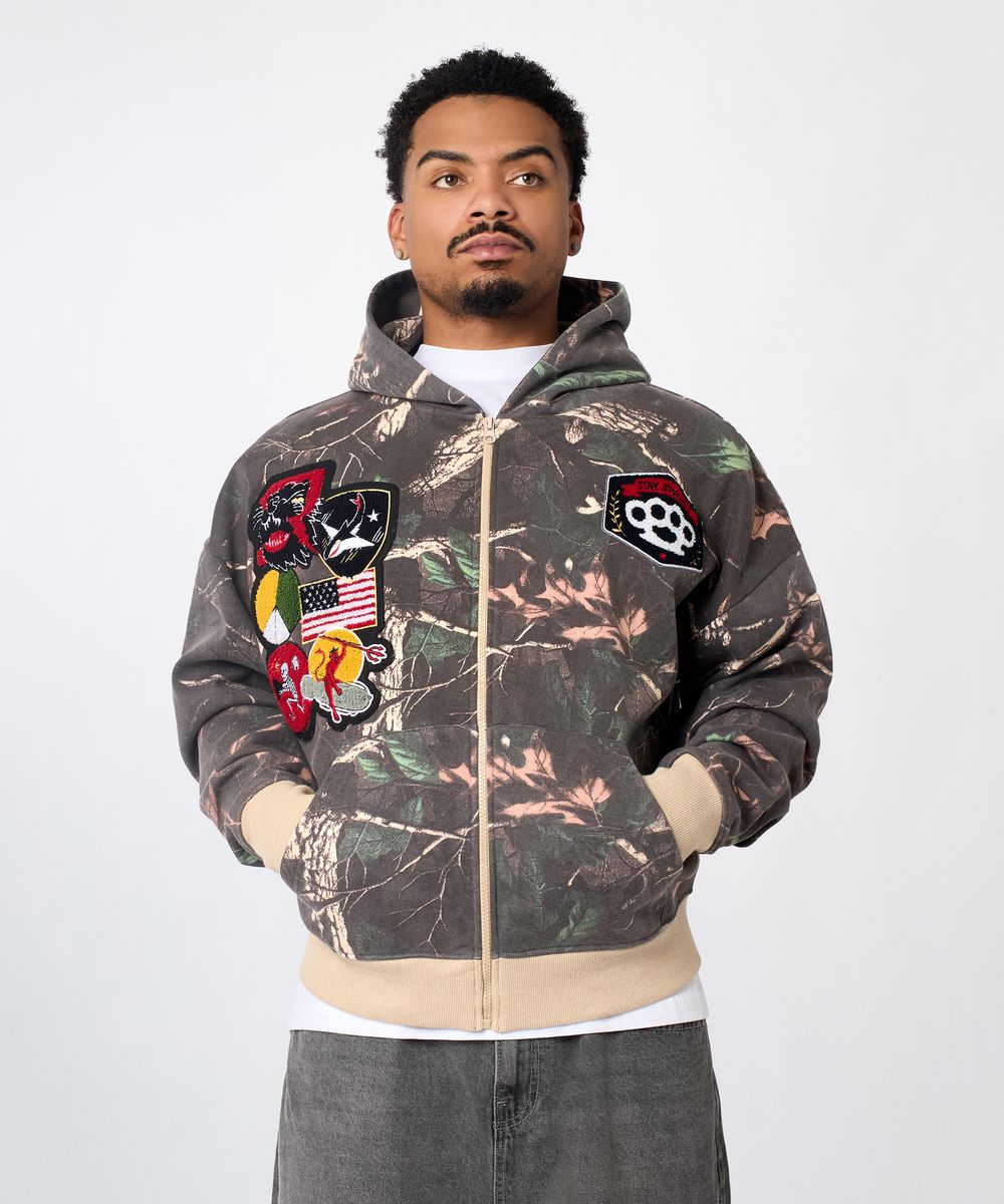 PATCHES REAL TREE CAMO FULL ZIP HOODIE
