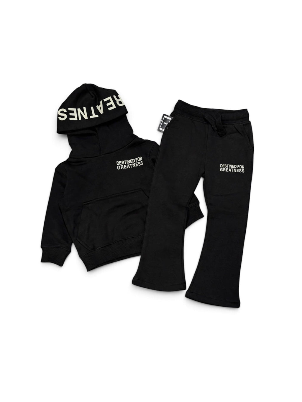 KIDS DESTINED FOR GREATNESS STACKED SETS-BLACK