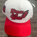 winners and sinners white red twill trucker