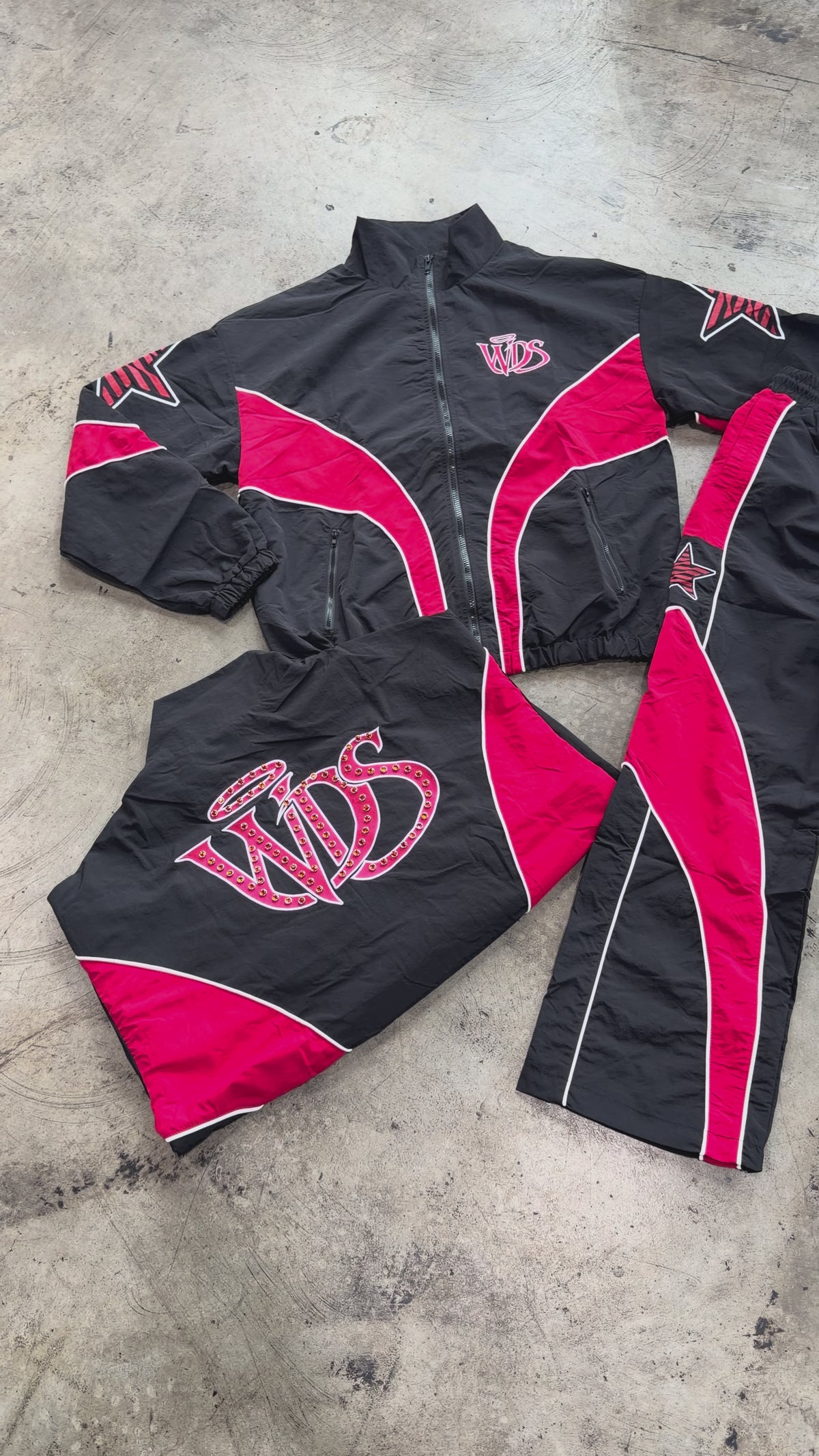 WDS NYLON SET(Black/ RED) (WDS-4J001B)